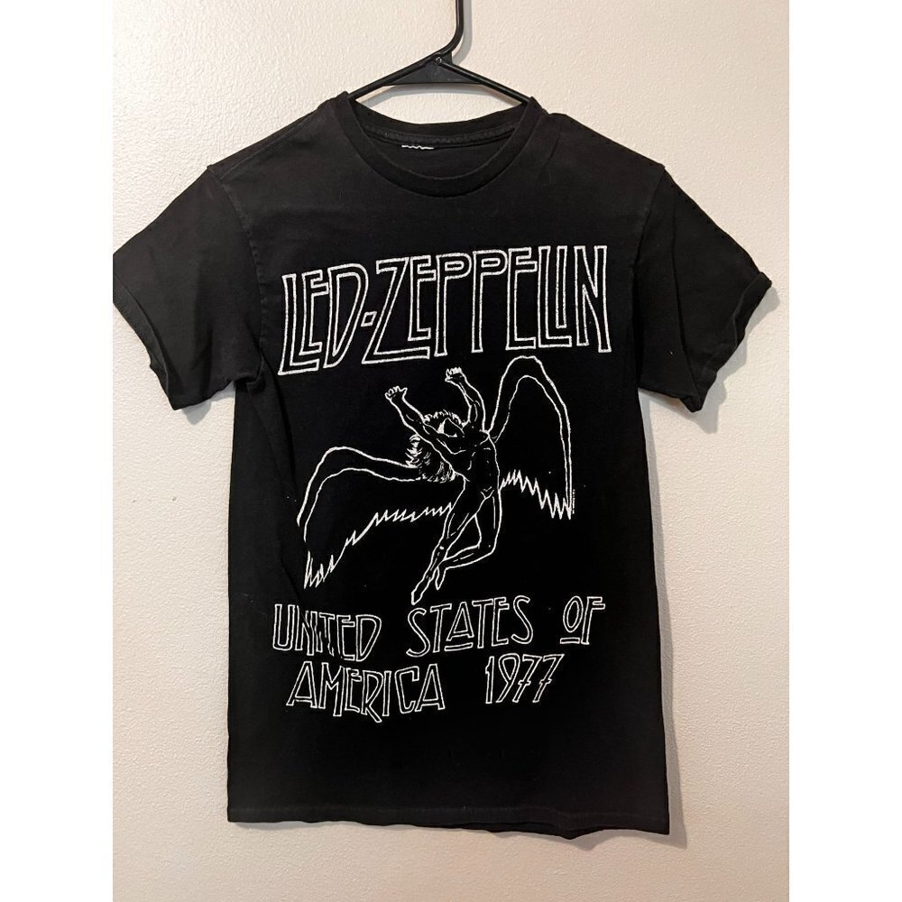 Women's Led Zeppelin United States of America 1977 T Shirt Size S [EXCELLENT]